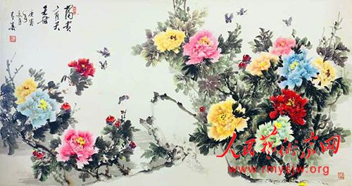 青春不墨千秋画,牡丹无暖四季发 青春不墨千秋画,牡丹无暖四季发