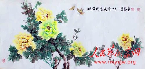 青春不墨千秋画,牡丹无暖四季发 青春不墨千秋画,牡丹无暖四季发