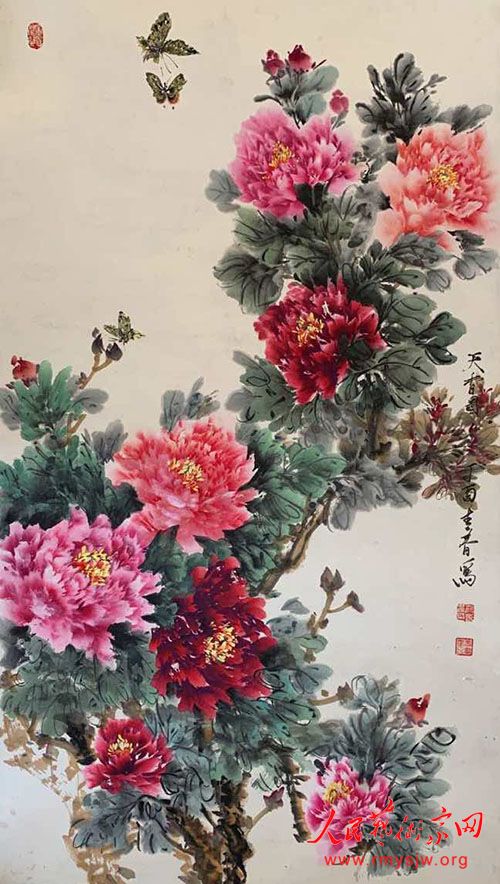 青春不墨千秋画,牡丹无暖四季发 青春不墨千秋画,牡丹无暖四季发